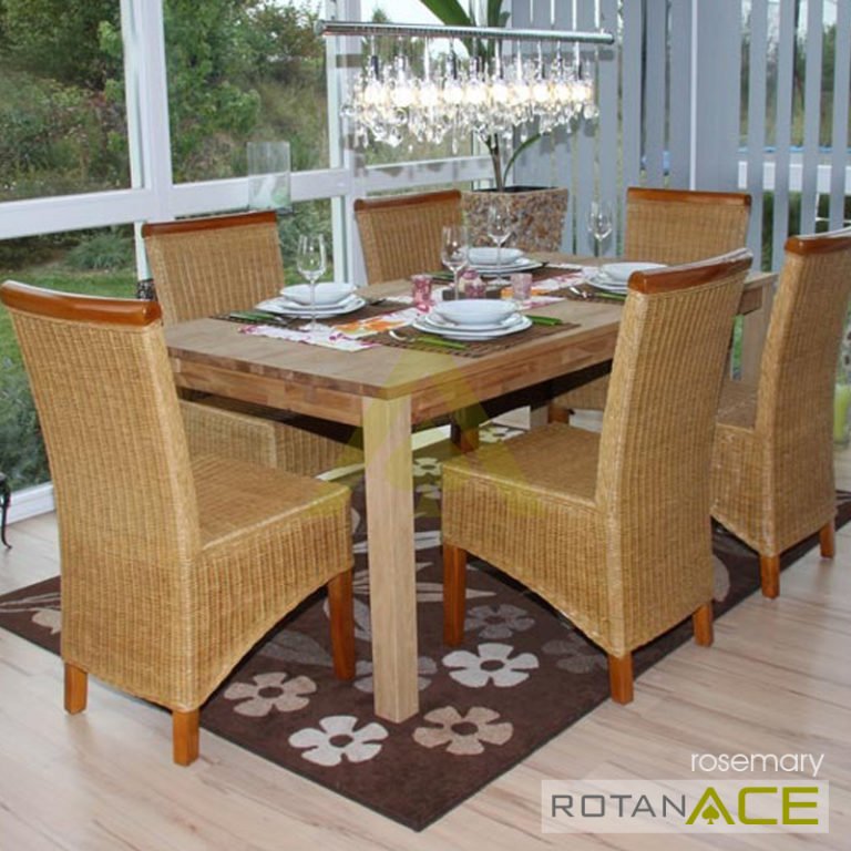 Jual Rosemary Meja  Makan  Rotan  Set 6 Seats Harga Lebih 